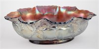 LARGE CARNIVAL GLASS BOWL