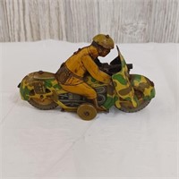 1930s Japan Metal Tin Motorcycle Toy