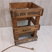 Silver Springs Water Wood Crate