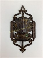 Victorian cast iron match safe circa 1867