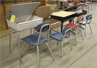 (4) Desks & (4) Childrens Chairs