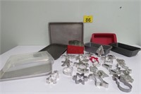 Cookie Cutters -Some Vtg, Cookie Sheets & More