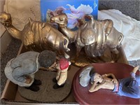 Vintage Figurines and Gold Camels