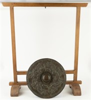 Antique Japanese Buddhist Gong Eldo Period