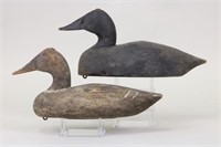 Lot of Two Duck Decoys by Fred Harris of Port