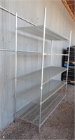 LARGE METAL SHELVING UNIT (WIRE)