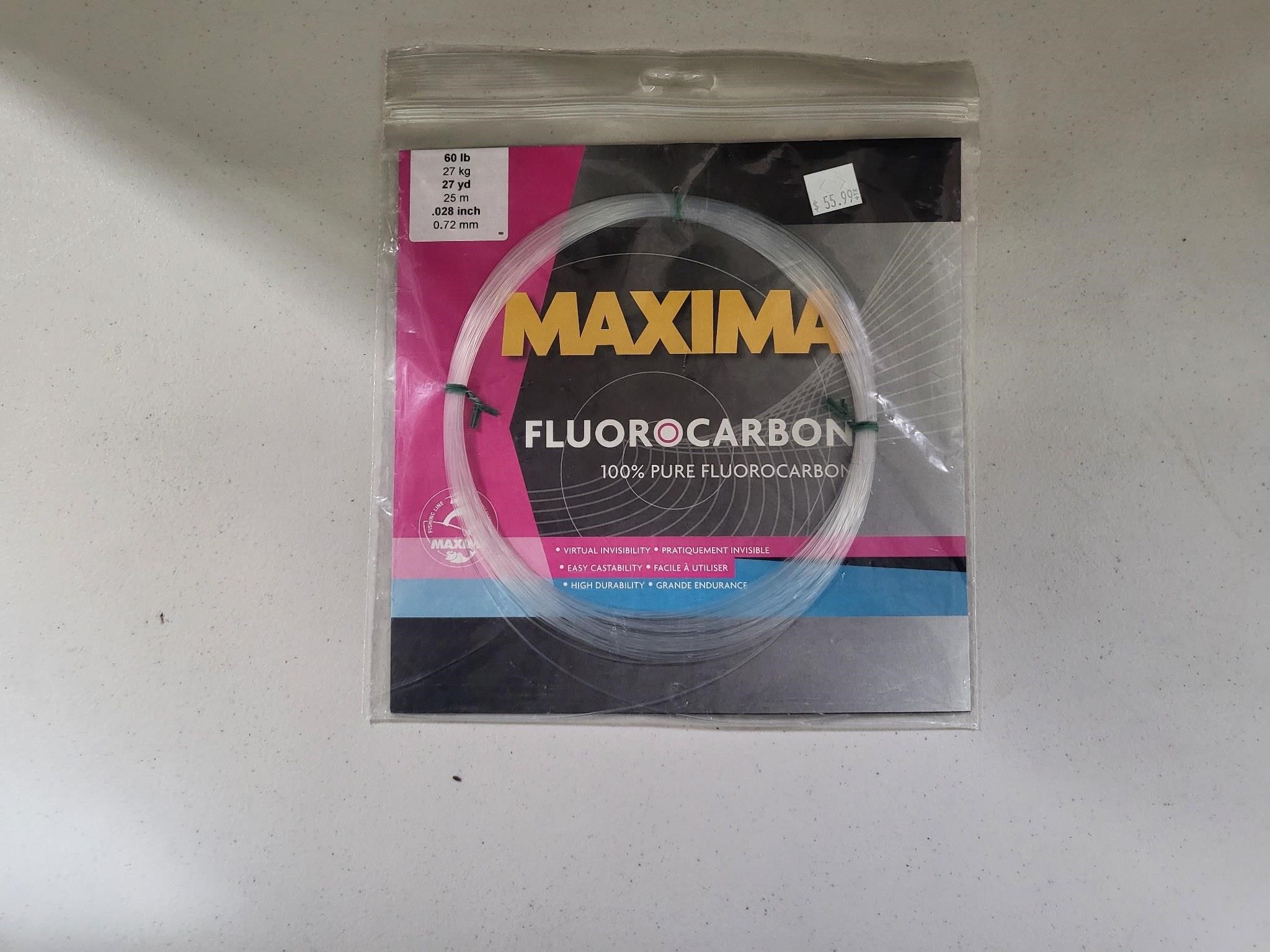 Maxima Fluorocarbon Leader Coil 27 Yards 260 Pound
