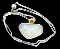 Opal and Citrine Necklace