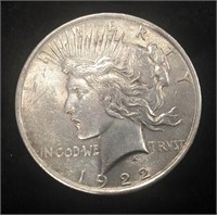 1922 Peace Silver Dollar Lot A