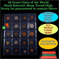 20 Great Coins of the World, hand selected, many t