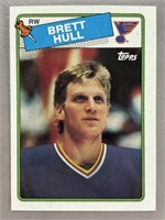 1988 BRETT HULL ROOKIE TOPPS CARD