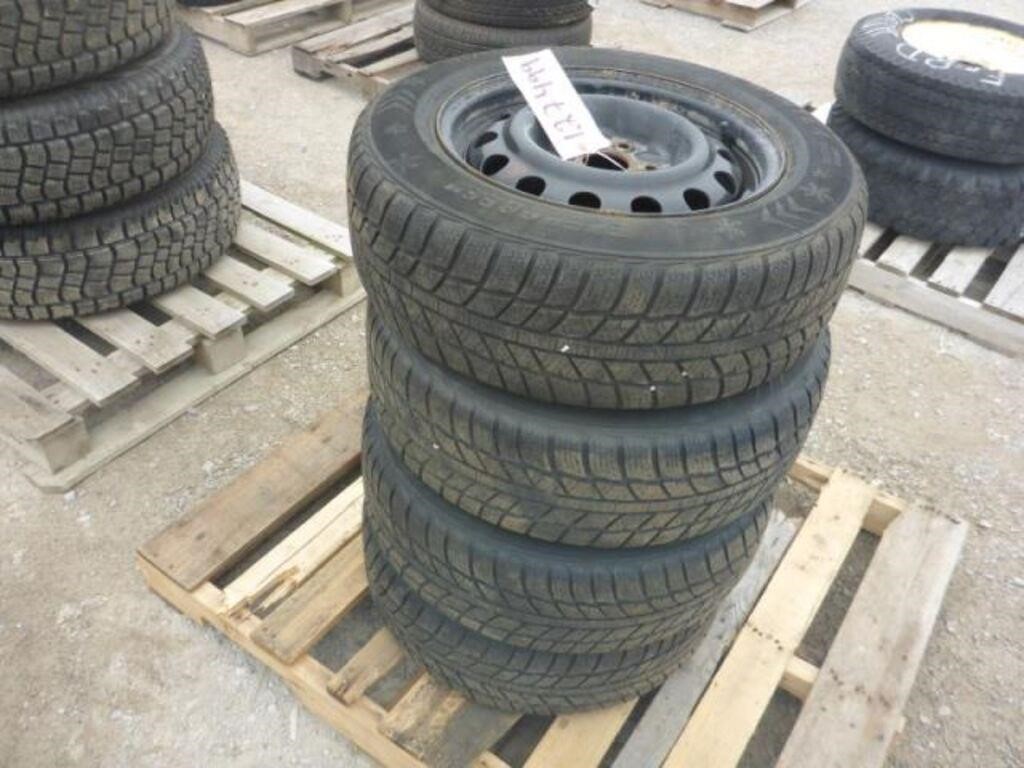 Qty Of (4) Evergreen 195/65R15 Winter Tire(s) &