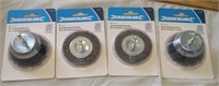 Wire Brush Wheel Lot of 4   New