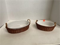 2 ct. - Casserole Dishes with Carrying Baskets