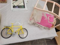 Barbie Doll Bed and Bicycle