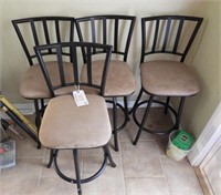 Set of (4) contemporary bar stools