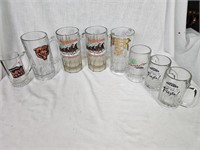 8 Glass Mugs Beers, Beer, Budweiser, Hacienda