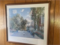 Framed Claude Monet, print art institute of
