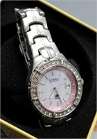 Ladies Pink Face Fossil Watch