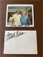 Autograph, Althea Gibson and photo 

Famous