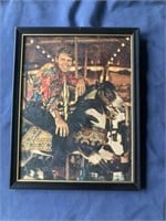 Autographed Glen Campbell framed 8 x 10 photo