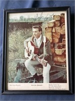 Autograph Waylon Jennings, rare the early years