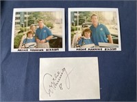 Autograph, Archie Manning NFL great and photo.