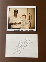 Autograph 1988 sweetness Walter Payton, NFL Hall