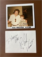 Three autographs Ron Perlman, Ben Vereen Dick