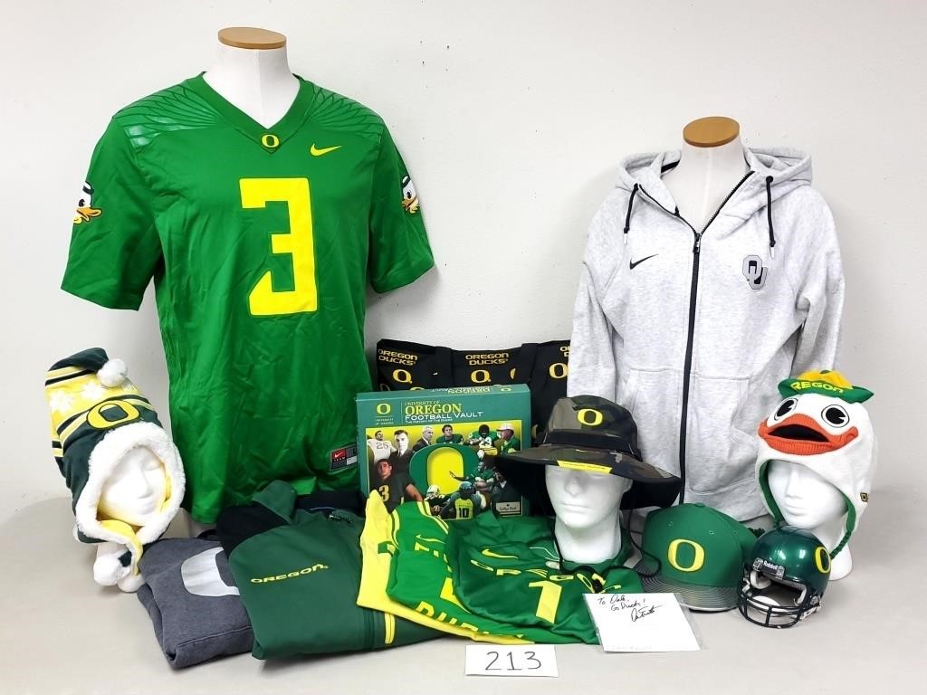 U of O Oregon Ducks Apparel, Memorabilia (No Ship)