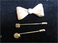 PINS & BOW HAIR CLIP