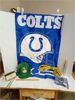Indianapolis Colts Flag, Pfizer Safety Helmet,