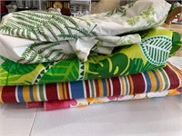 lot of 4 plastic table cloths
