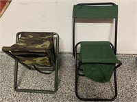 2 portable folding chairs