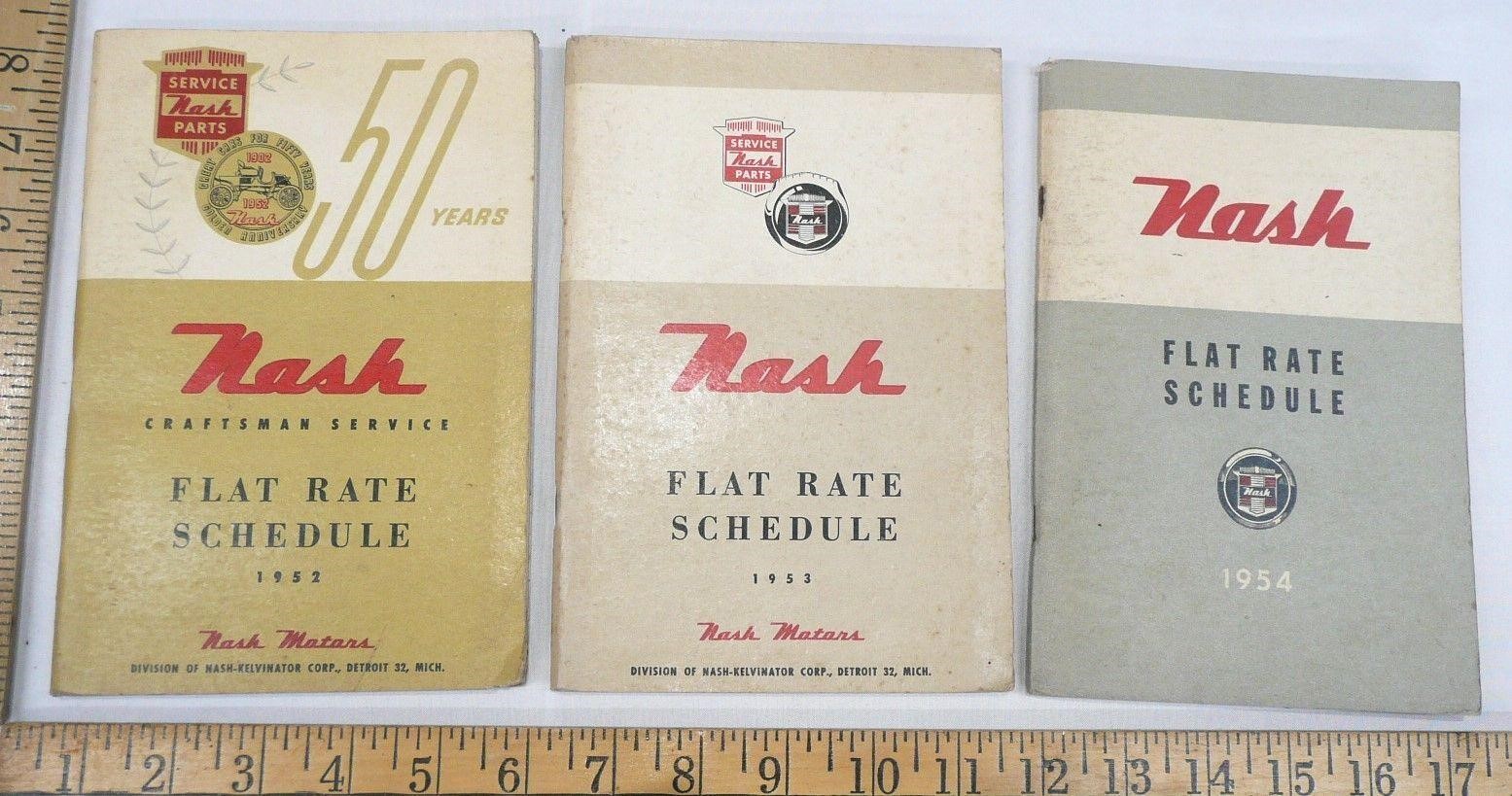 Nash Motors Manuals 1952, 1953, 1954