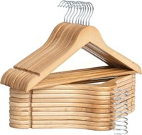 StorageWorks Wooden Coat Hanger  20 Pack