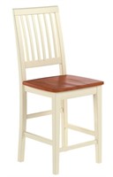 East West Furniture Wood Counter Chair - New