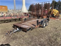 74"x12' steel deck trailer