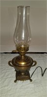 CLAW FOOT BRASS LAMP