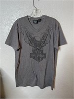 Harley Davidson Big Eagle Shirt Gray