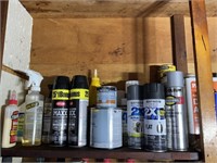 Large variety of wood stain/paint supplies; wood