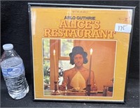 FRAMED ARLO GUTHRIE "ALICES RESTAURANT" ALBUM