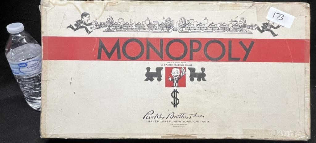 VINTAGE ORIGINAL "MONOPOLY GAME" (LOOKS COMPLETE)