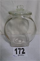 Vintage Glass Planters Peanuts Jar with Peanut