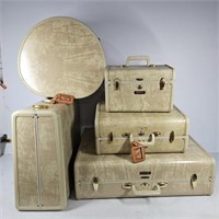 Vintage Samsonite (5) Piece Luggage Set