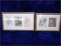 Two Framed Print Collages