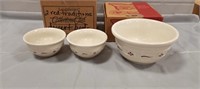Longaberger Pottery Small Mixing Bowl