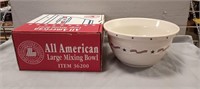 Longaberger Pottery "All American" Large Mixing