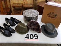 new shoes sz 6 & 6.5 & vintage hats