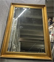 Carolina Mirror Beveled Edge, Gold Frame 
Height